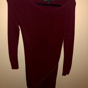 Asymmetrical sweater tunic